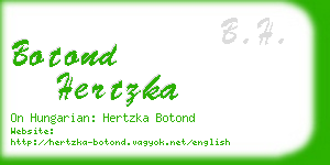 botond hertzka business card